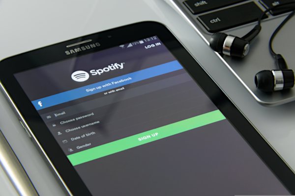 Spotify auf Smartphone