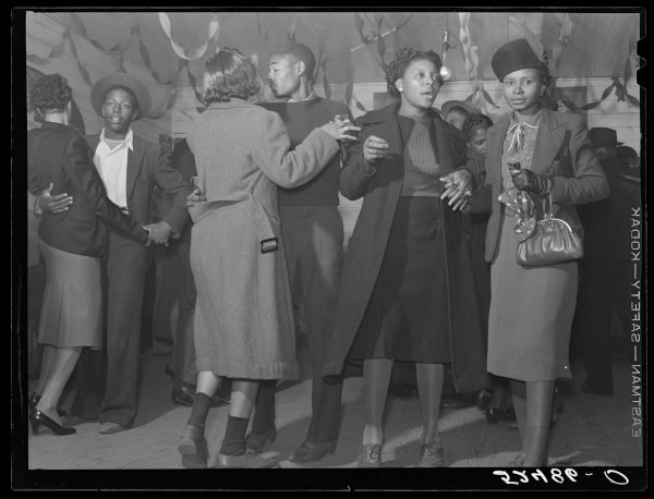 Blues-Club in den Südstaaten, 1939 Blues-Club, Tanzfläche, Tanzende