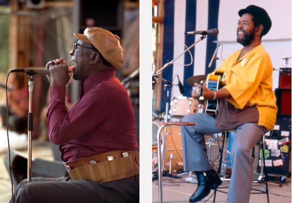 Sonny Terry mit Mundharmonika & Brownie McGhee, Nambassa 1981 Sonny-Terry-Brownie-McGhee-Nambassa-1981