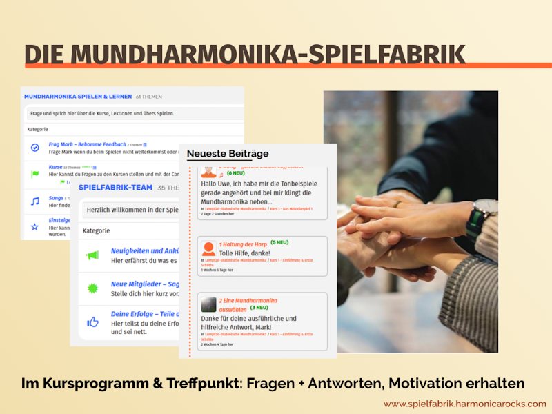 Fragen Anworten Motivation im Mundharmonika Kurs und Online-Treffpunkt