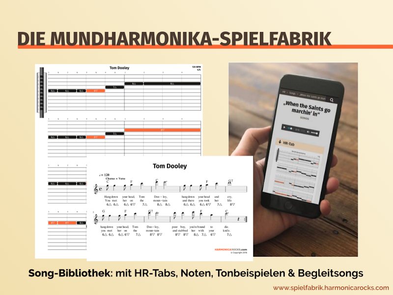 Lieder für Mundharmonika lernen in der Mundharmonika-Spielfabrik