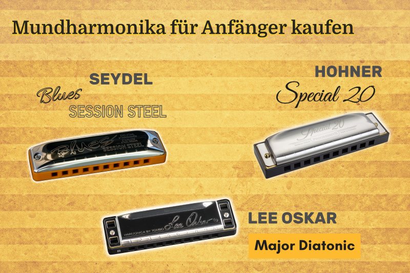 Mundharmonika für Anfänger kaufen: Von Seydel, Hohner oder Lee Oskar