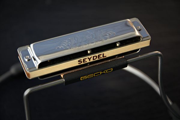 Mundharmonika Halter Seydel Gecko Harmonica Holder mit 1847 von oben
