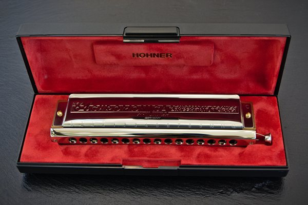 mundharmonika hohner 64 chromonika 280 c koffer etui