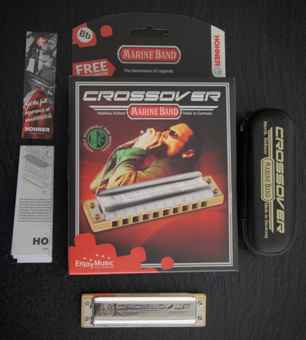 Hohner Marine Band Crossover Unboxing Karton Anleitung Etui