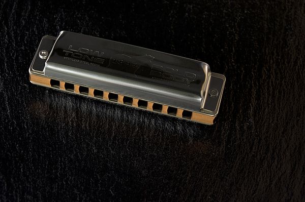 Ansicht von oben Deckelplatte Körper Blaslöcher Seydel Blues 1847 Classic Low
